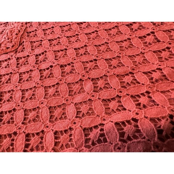 Knox Rose Blouse‎ Pullover Tank Top Crochet Lace Pattern Size Small Boho Peasant - Picture 11 of 12